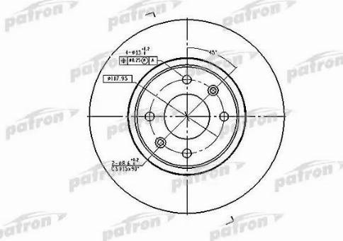 Patron PBD2796 - Disque de frein cwaw.fr