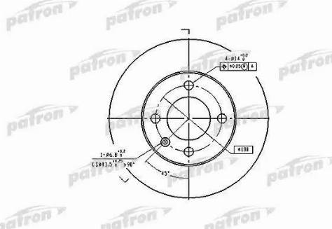 Patron PBD2780 - Disque de frein cwaw.fr