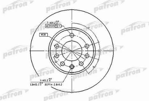 Patron PBD2778 - Disque de frein cwaw.fr