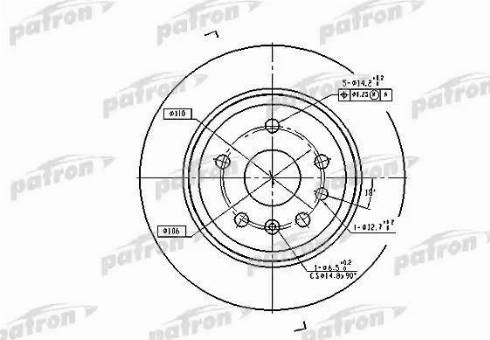 Patron PBD2773 - Disque de frein cwaw.fr