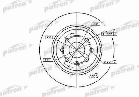 Patron PBD2772 - Disque de frein cwaw.fr