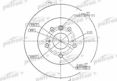 Patron PBD7005 - Disque de frein cwaw.fr