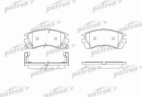 Patron PBP940 - Kit de plaquettes de frein, frein à disque cwaw.fr