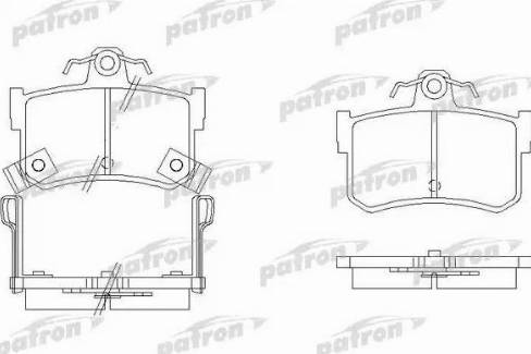 Patron PBP917 - Kit de plaquettes de frein, frein à disque cwaw.fr