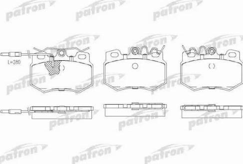 Patron PBP455 - Kit de plaquettes de frein, frein à disque cwaw.fr