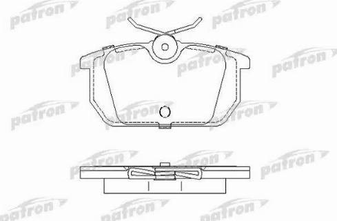 Patron PBP409 - Kit de plaquettes de frein, frein à disque cwaw.fr