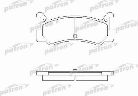 Patron PBP482 - Kit de plaquettes de frein, frein à disque cwaw.fr