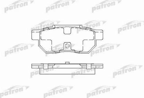 Patron PBP472 - Kit de plaquettes de frein, frein à disque cwaw.fr