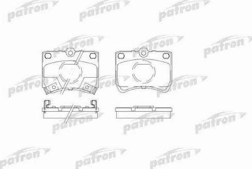 Patron PBP597 - Kit de plaquettes de frein, frein à disque cwaw.fr