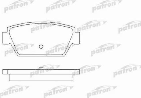 Patron PBP507 - Kit de plaquettes de frein, frein à disque cwaw.fr