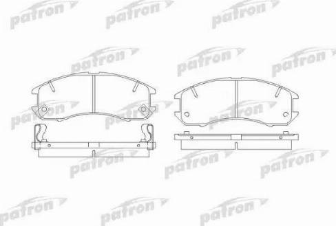 Patron PBP576 - Kit de plaquettes de frein, frein à disque cwaw.fr