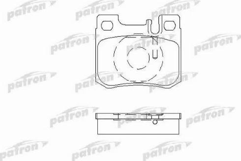 Patron PBP693 - Kit de plaquettes de frein, frein à disque cwaw.fr