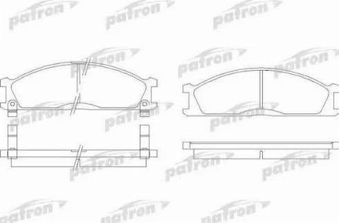 Patron PBP641 - Kit de plaquettes de frein, frein à disque cwaw.fr