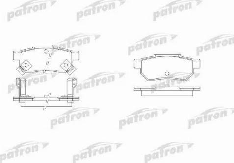 Patron PBP621 - Kit de plaquettes de frein, frein à disque cwaw.fr