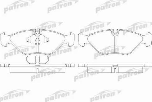 Patron PBP670 - Kit de plaquettes de frein, frein à disque cwaw.fr