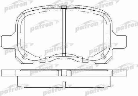 Patron PBP1458 - Kit de plaquettes de frein, frein à disque cwaw.fr