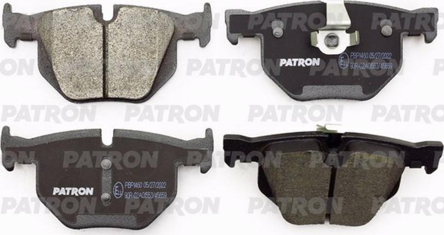 Patron PBP1460 - Kit de plaquettes de frein, frein à disque cwaw.fr