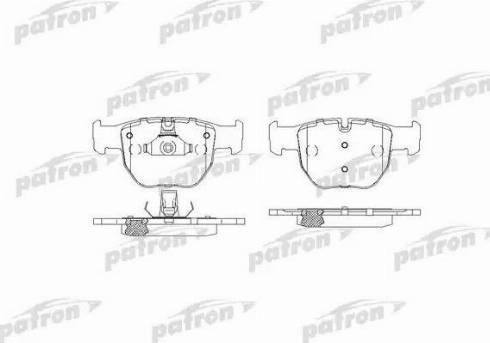 Patron PBP1597 - Kit de plaquettes de frein, frein à disque cwaw.fr