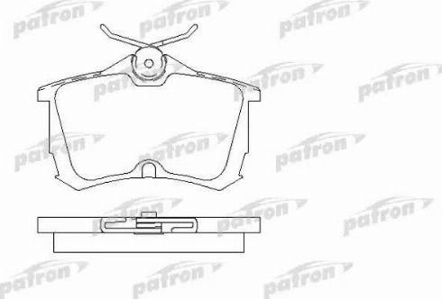 Patron PBP1506 - Kit de plaquettes de frein, frein à disque cwaw.fr