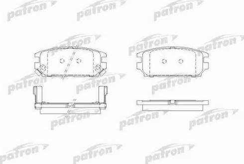 Patron PBP1507 - Kit de plaquettes de frein, frein à disque cwaw.fr