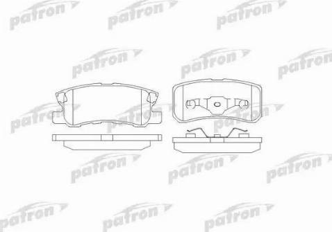 Patron PBP1604 - Kit de plaquettes de frein, frein à disque cwaw.fr