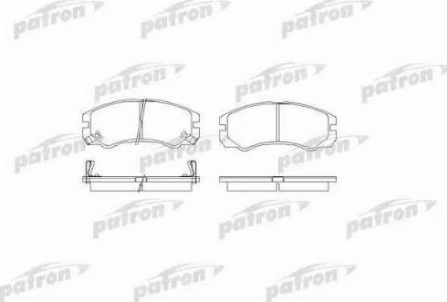 Patron PBP1015 - Kit de plaquettes de frein, frein à disque cwaw.fr