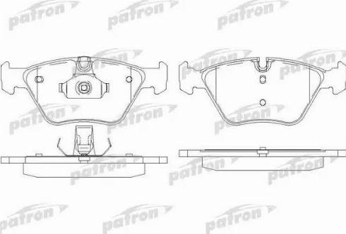 Patron PBP1073 - Kit de plaquettes de frein, frein à disque cwaw.fr