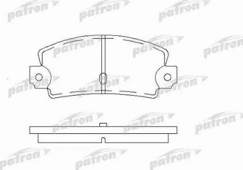 Patron PBP456 - Kit de plaquettes de frein, frein à disque cwaw.fr