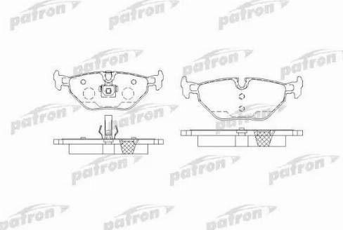 Patron PBP1301 - Kit de plaquettes de frein, frein à disque cwaw.fr