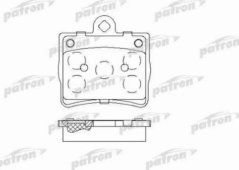 Patron PBP1310 - Kit de plaquettes de frein, frein à disque cwaw.fr