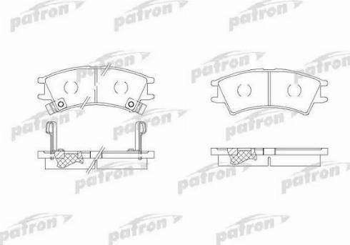 Patron PBP1326 - Kit de plaquettes de frein, frein à disque cwaw.fr