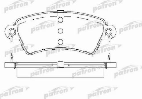 Patron PBP1370 - Kit de plaquettes de frein, frein à disque cwaw.fr