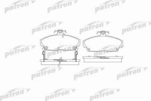 Patron PBP1291 - Kit de plaquettes de frein, frein à disque cwaw.fr