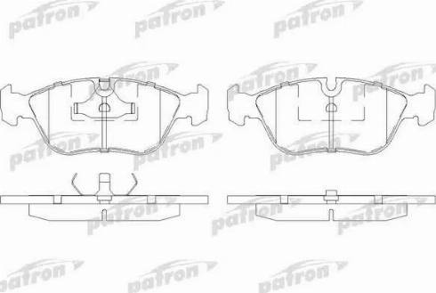 Patron PBP681 - Kit de plaquettes de frein, frein à disque cwaw.fr