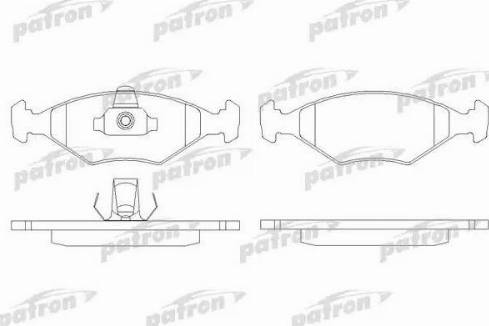 Patron PBP896 - Kit de plaquettes de frein, frein à disque cwaw.fr