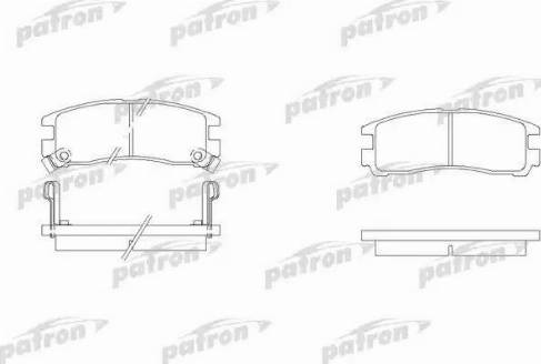 Patron PBP803 - Kit de plaquettes de frein, frein à disque cwaw.fr