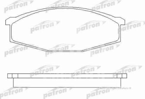 Patron PBP321 - Kit de plaquettes de frein, frein à disque cwaw.fr