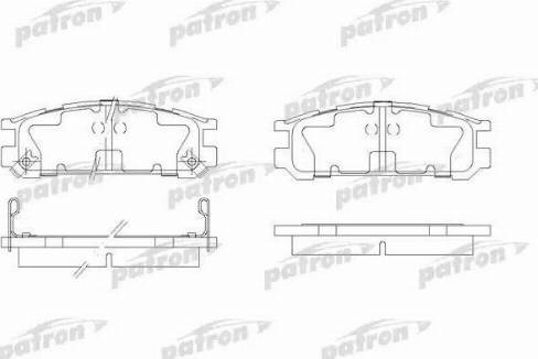 Patron PBP790 - Kit de plaquettes de frein, frein à disque cwaw.fr