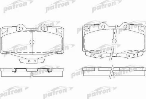 Patron PBP797 - Kit de plaquettes de frein, frein à disque cwaw.fr