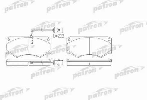 Patron PBP709 - Kit de plaquettes de frein, frein à disque cwaw.fr