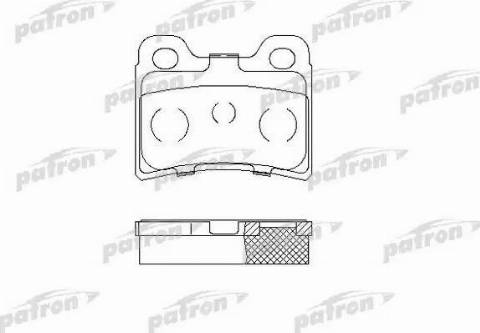 Patron PBP772 - Kit de plaquettes de frein, frein à disque cwaw.fr