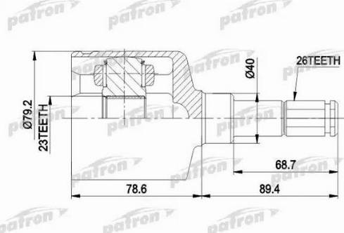 Patron PCV4014 - Jeu de joints, arbre de transmission cwaw.fr