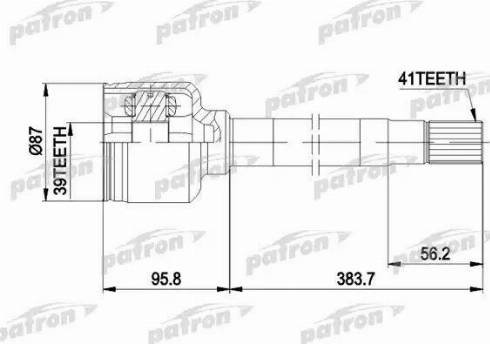 Patron PCV5014 - Jeu de joints, arbre de transmission cwaw.fr