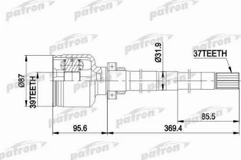 Patron PCV5016 - Jeu de joints, arbre de transmission cwaw.fr