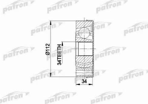 Patron PCV5034 - Jeu de joints, arbre de transmission cwaw.fr