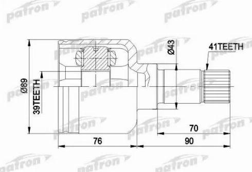 Patron PCV5020 - Jeu de joints, arbre de transmission cwaw.fr