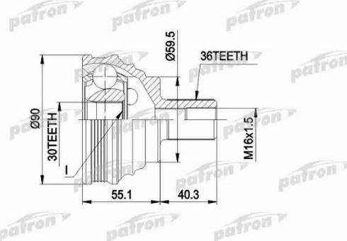 Patron PCV1467 - Jeu de joints, arbre de transmission cwaw.fr