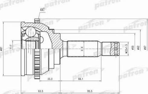 Patron PCV1471 - Jeu de joints, arbre de transmission cwaw.fr