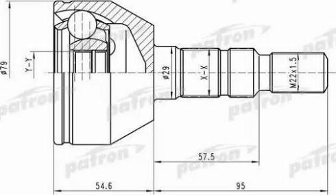 Patron PCV1504 - Jeu de joints, arbre de transmission cwaw.fr