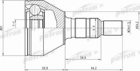 Patron PCV1506 - Jeu de joints, arbre de transmission cwaw.fr